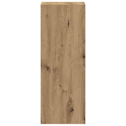 vidaXL Bücherregal Stapelbar Artisan-Eiche 30x30x80 cm Holzwerkstoff