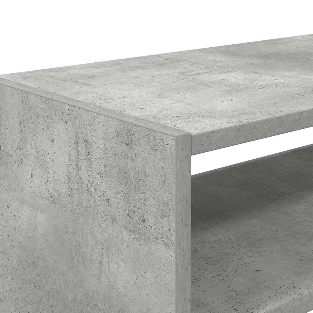 vidaXL Schuhregale 2 Stk. Stapelbar Betongrau 60x30x30,5 cm