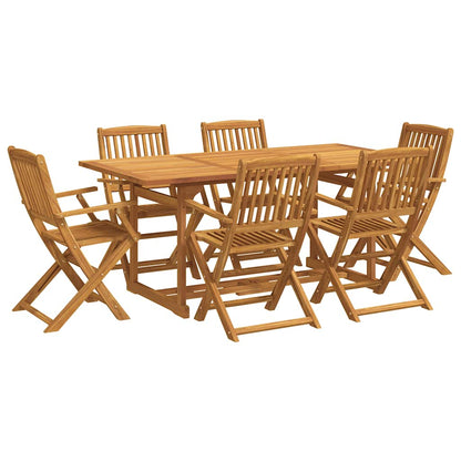 vidaXL Ensemble de salle à manger de jardin 7 pcs 180x90x75 cm Bois d'acacia massif