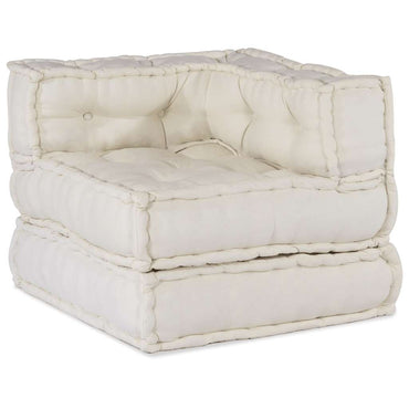 vidaXL Élément de canapé modulaire crème 70x70x54 cm Tissu