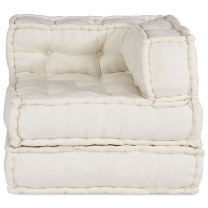 vidaXL Élément de canapé modulaire crème 70x70x54 cm Tissu