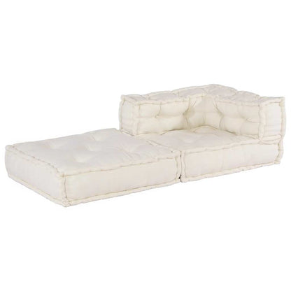 vidaXL Élément de canapé modulaire crème 70x70x54 cm Tissu