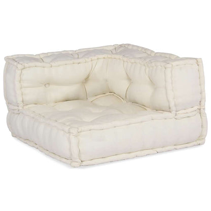 vidaXL Élément de canapé modulaire crème 70x70x54 cm Tissu