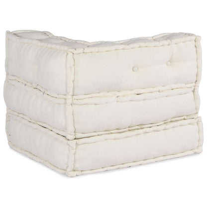 vidaXL Élément de canapé modulaire crème 70x70x54 cm Tissu