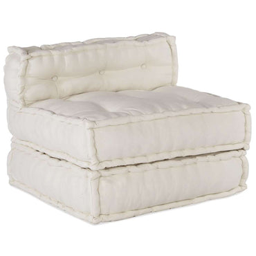 vidaXL Modulares Sofaelement Creme 70x70x54 cm Stoff