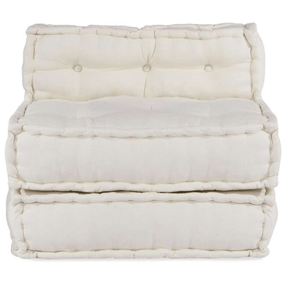 vidaXL Modulares Sofaelement Creme 70x70x54 cm Stoff