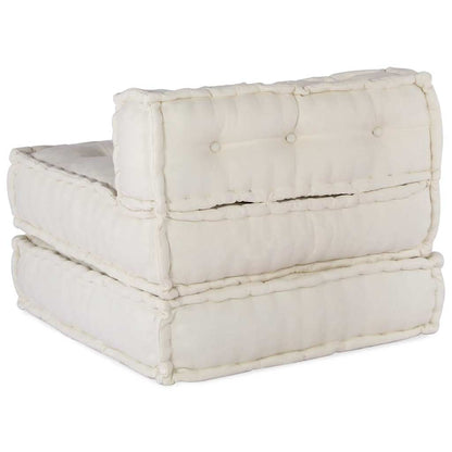 vidaXL Modulares Sofaelement Creme 70x70x54 cm Stoff
