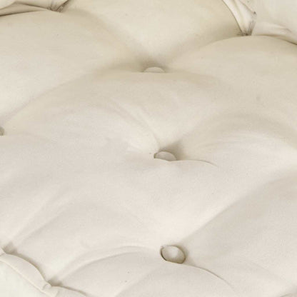 vidaXL Modulares Sofaelement Creme 70x70x54 cm Stoff