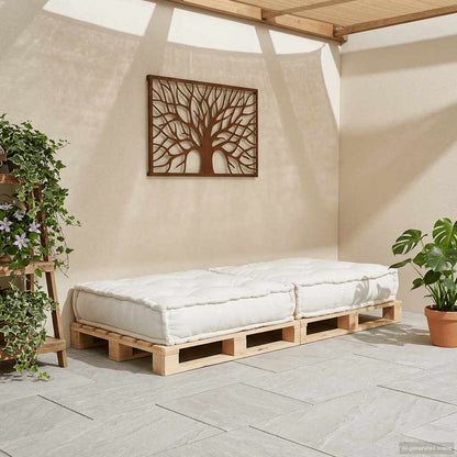vidaXL Élément de canapé modulaire crème 70x70x36 cm Tissu