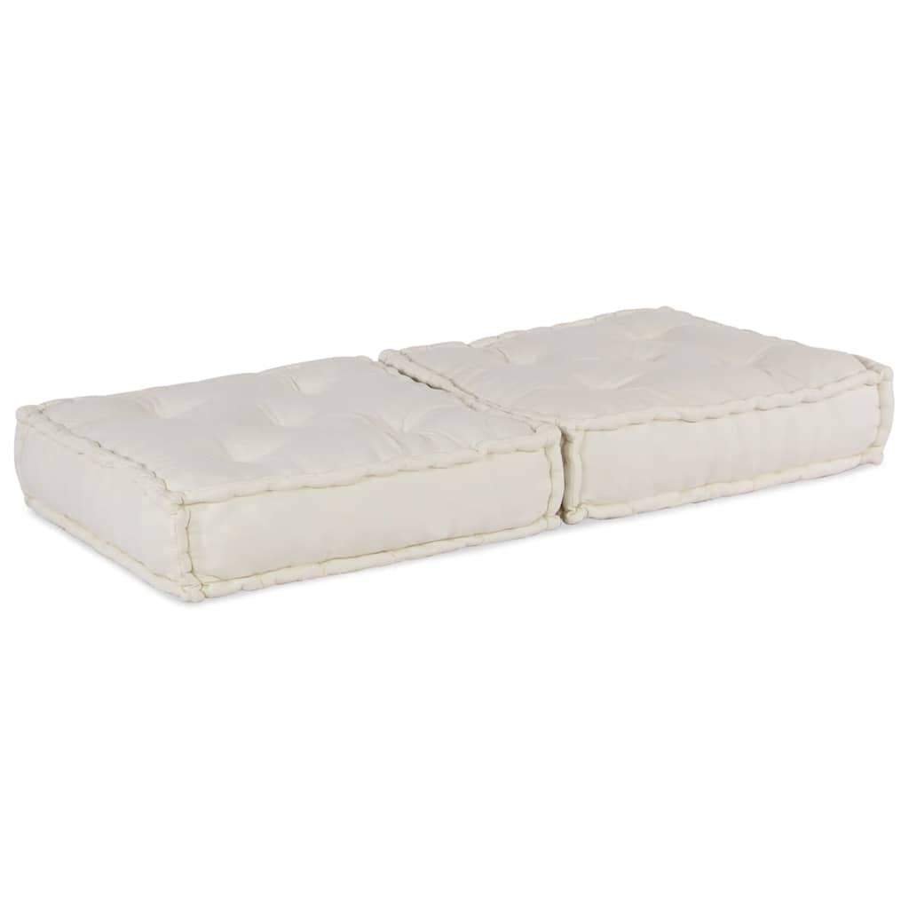 vidaXL Élément de canapé modulaire crème 70x70x36 cm Tissu