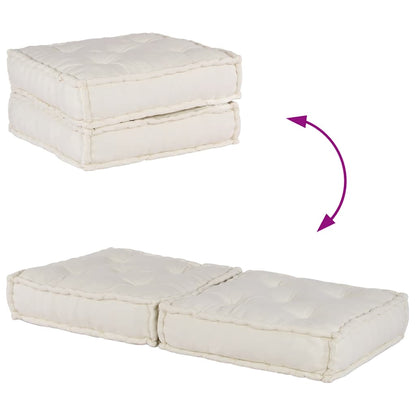vidaXL Élément de canapé modulaire crème 70x70x36 cm Tissu