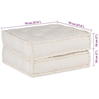 vidaXL Élément de canapé modulaire crème 70x70x36 cm Tissu