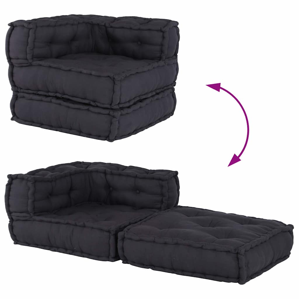 vidaXL Élément de canapé modulaire anthracite 70x70x54 cm Tissu