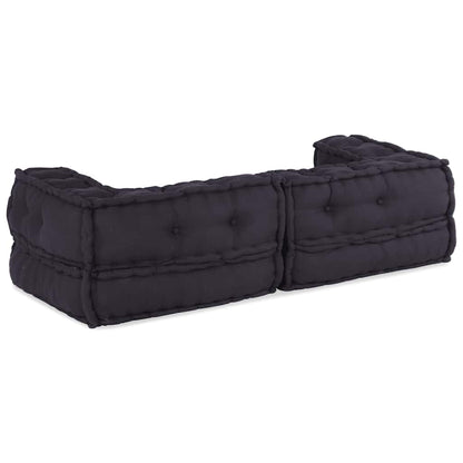 vidaXL 2-Sitzer-Modulsofa Anthrazit 140x70x36 cm Stoff