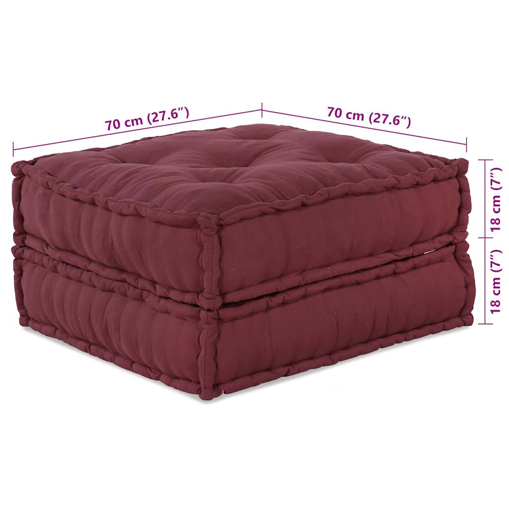 vidaXL Élément de canapé modulaire Marron châtaigne 70x70x36 cm Tissu