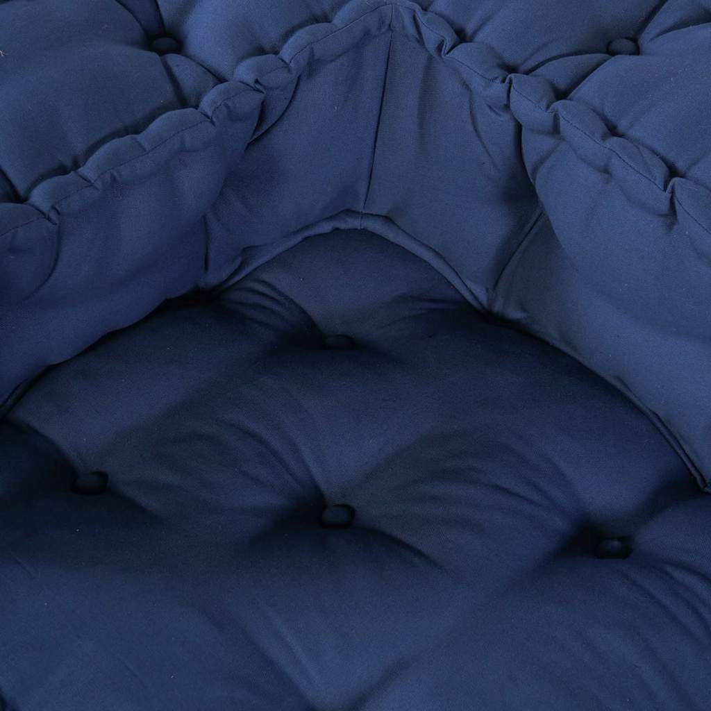 vidaXL Modulares Ecksofa Indigo 70 x 70 x 56 cm Stoff