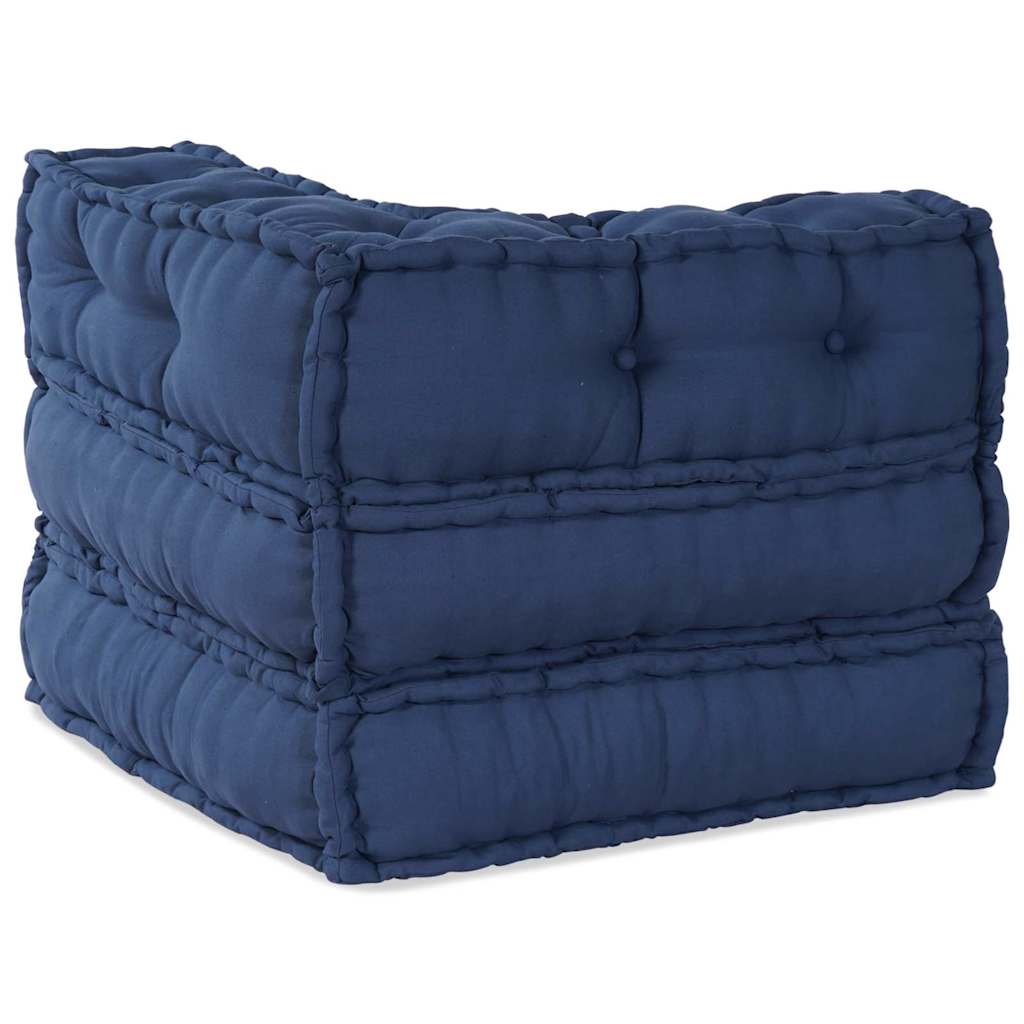 vidaXL Modulares Ecksofa Indigo 70 x 70 x 56 cm Stoff