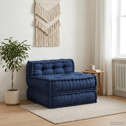 vidaXL Modulares Sofa Indigo 70 x 70 x 56 cm Stoff