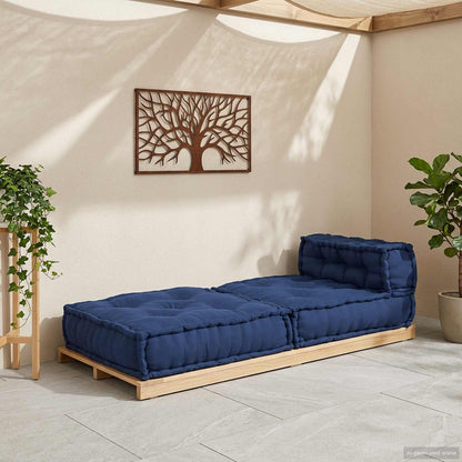 vidaXL Modulares Sofa Indigo 70 x 70 x 56 cm Stoff