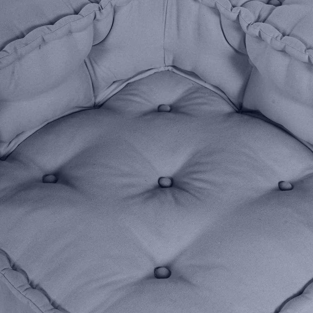 vidaXL Modulares Ecksofa Grau 70 x 70 x 56 cm Stoff