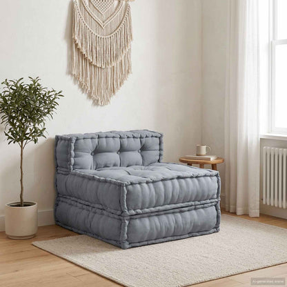vidaXL Modulares Sofa Grau 70 x 70 x 56 cm Stoff