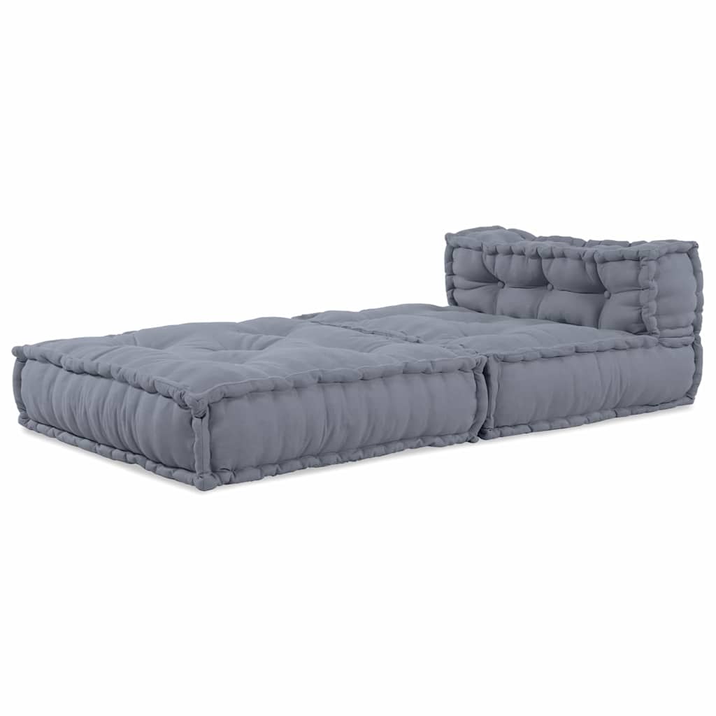 vidaXL Modulares Sofa Grau 70 x 70 x 56 cm Stoff