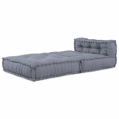 vidaXL Modulares Sofa Grau 70 x 70 x 56 cm Stoff