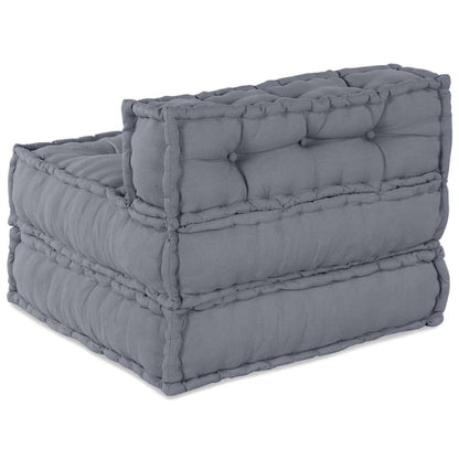 vidaXL Modulares Sofa Grau 70 x 70 x 56 cm Stoff