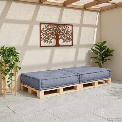 vidaXL Canapé modulable Gris 70 x 70 x 36 cm Tissu