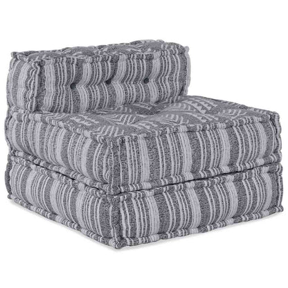 vidaXL Canapé modulable gris imprimé 70 x 70 x 56 cm Tissu
