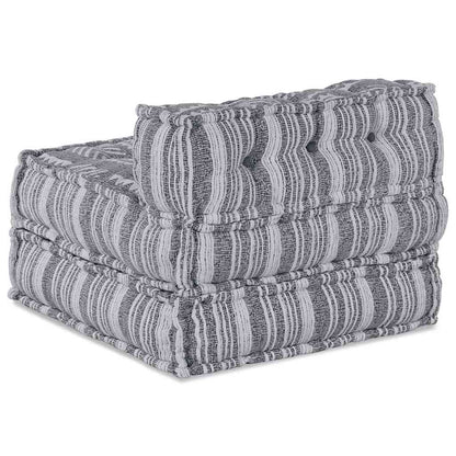vidaXL Canapé modulable gris imprimé 70 x 70 x 56 cm Tissu