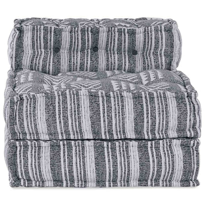 vidaXL Canapé modulable gris imprimé 70 x 70 x 56 cm Tissu