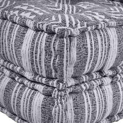 vidaXL Canapé modulable gris imprimé 70 x 70 x 36 cm tissu