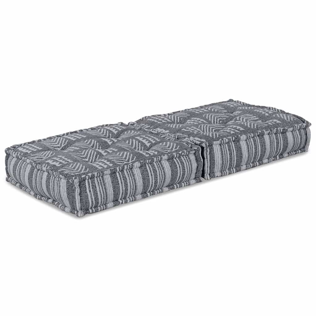 vidaXL Canapé modulable gris imprimé 70 x 70 x 36 cm tissu