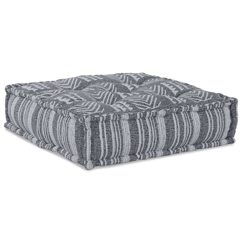 vidaXL Canapé modulable gris imprimé 70 x 70 x 36 cm tissu