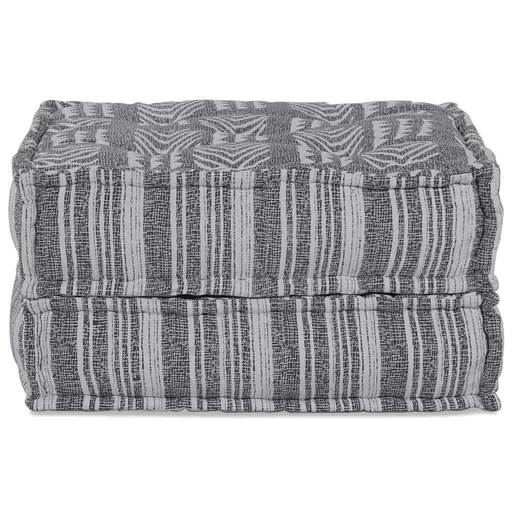 vidaXL Canapé modulable gris imprimé 70 x 70 x 36 cm tissu