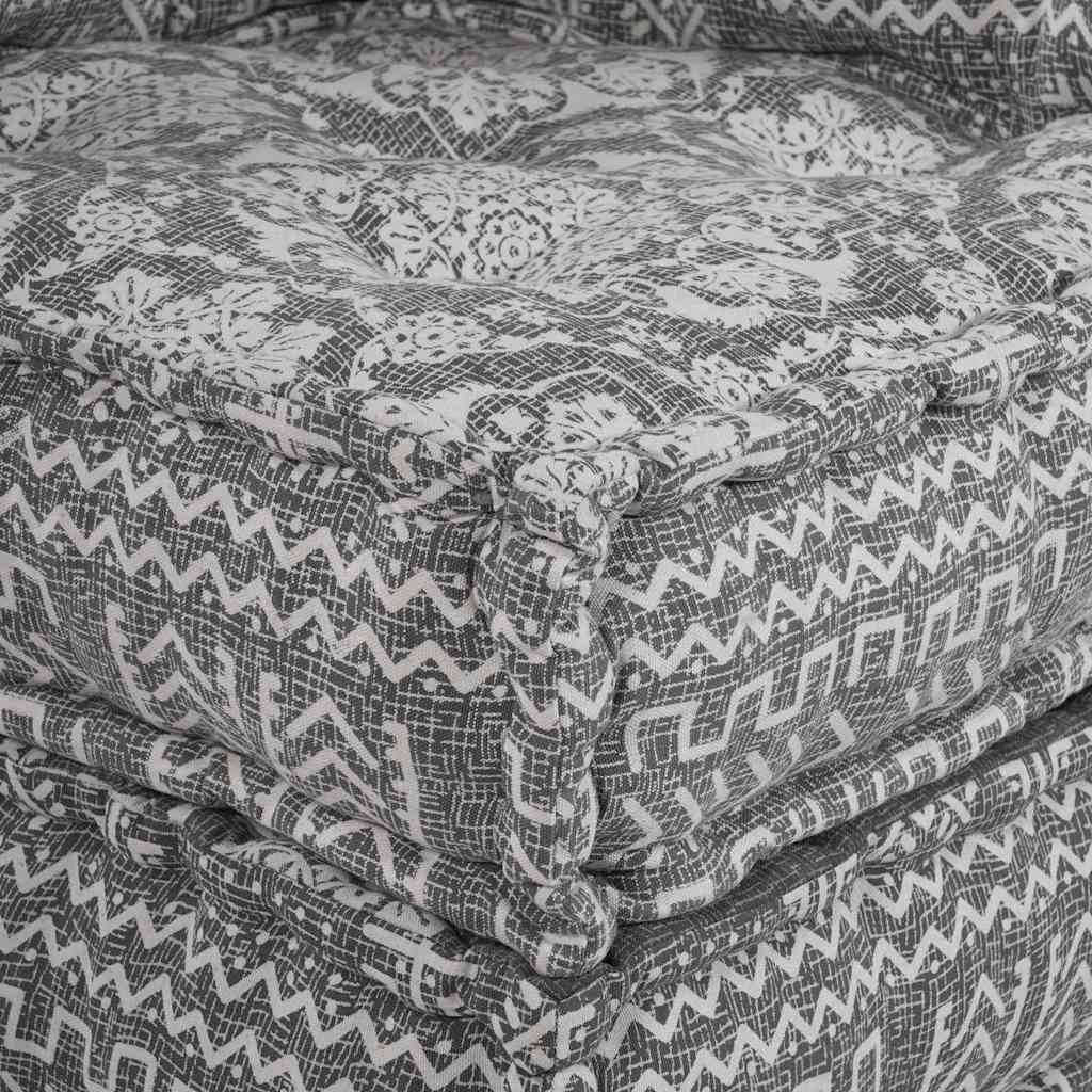 vidaXL Canapé d'angle modulaire Gris clair 70 x 70 x 56 cm Tissu