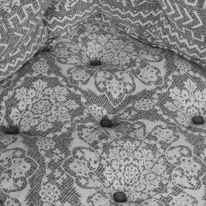 vidaXL Canapé d'angle modulaire Gris clair 70 x 70 x 56 cm Tissu