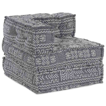 vidaXL Canapé d'angle modulaire Gris clair 70 x 70 x 56 cm Tissu