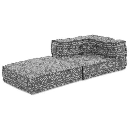 vidaXL Canapé d'angle modulaire Gris clair 70 x 70 x 56 cm Tissu