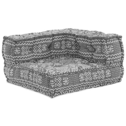 vidaXL Canapé d'angle modulaire Gris clair 70 x 70 x 56 cm Tissu