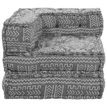 vidaXL Canapé d'angle modulaire Gris clair 70 x 70 x 56 cm Tissu