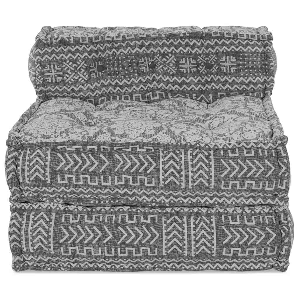 vidaXL Canapé modulaire gris clair 70 x 70 x 56 cm Tissu