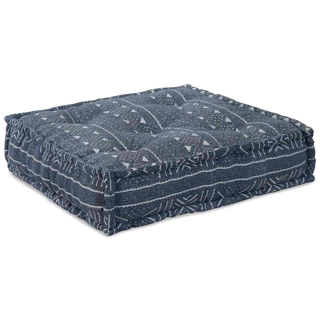 vidaXL Modulares Ecksofa Indigo Druck 70 x 70 x 56 cm Stoff