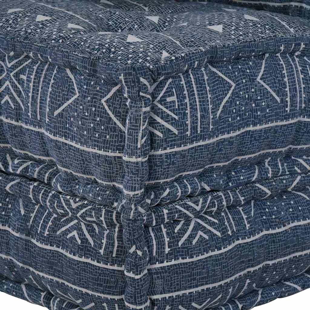 Modular Patchwork Sofa Indigo Druck 70 x 70 x 56 cm Stoff