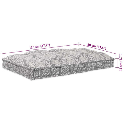 vidaXL Canapé modulable Gris clair 120 x 80 x 12 cm Tissu