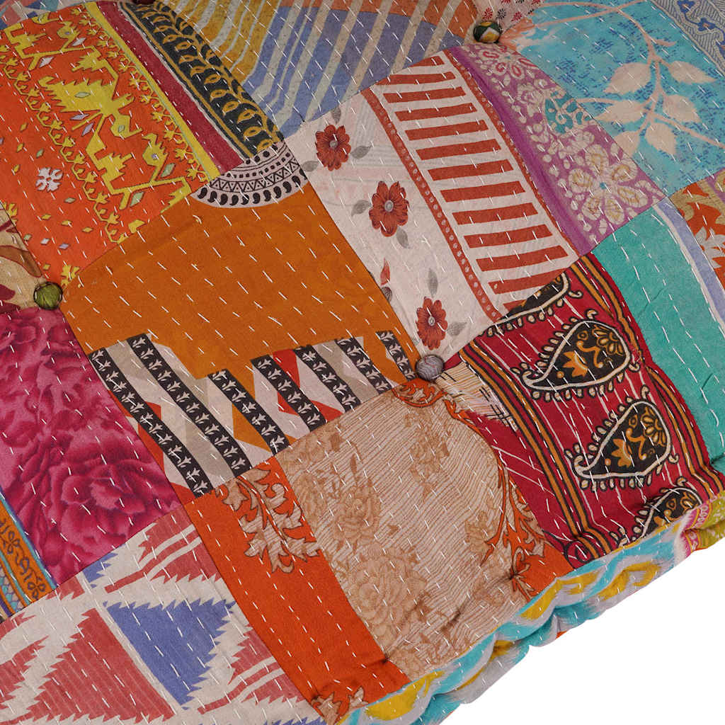 vidaXL Canapé modulable multicolore 120 x 80 x 12 cm Tissu