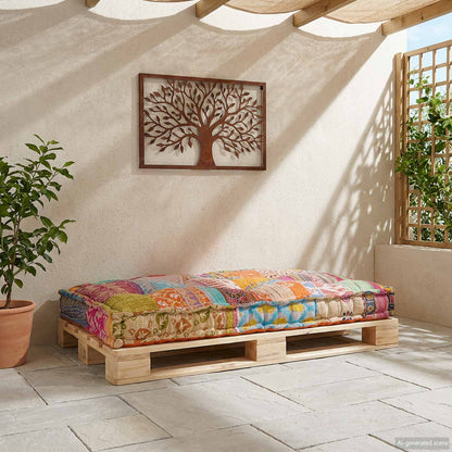 vidaXL Canapé modulable multicolore 120 x 80 x 12 cm Tissu