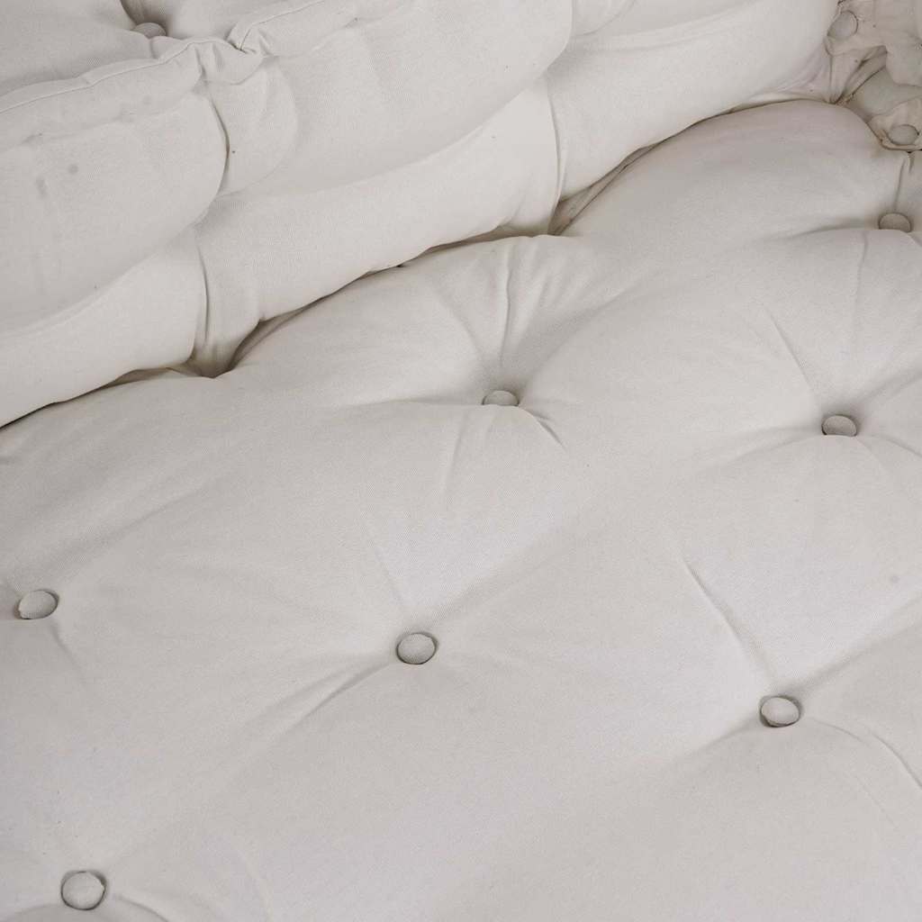 vidaXL Pallet Sofa Kissen Creme Stoff