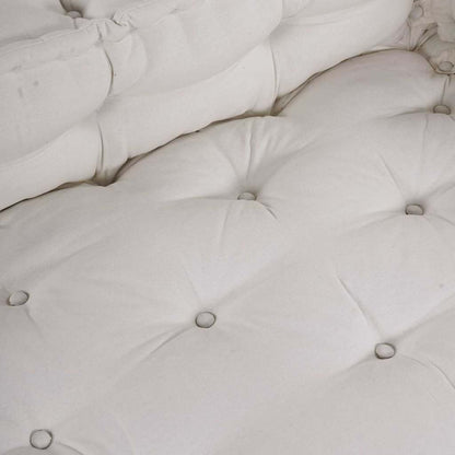 vidaXL Pallet Sofa Kissen Creme Stoff